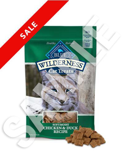 2oz bag of chicken and duck flavour cat treats